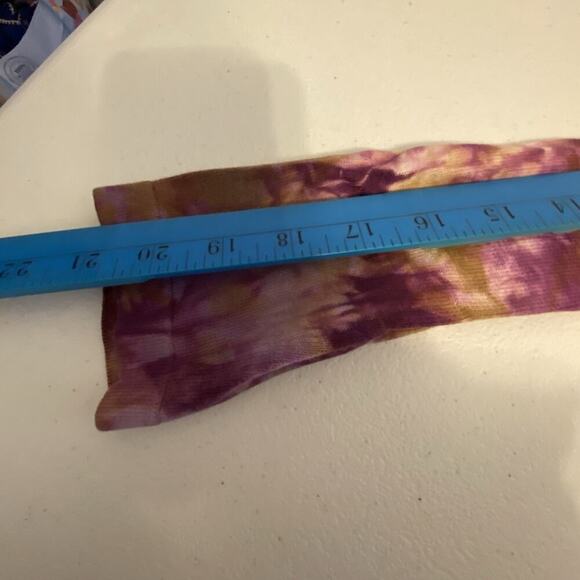 Kenar Cotton Sweater Womens Medium Tie Dyed Knit V-Neck Career Academia Church - Picture 3 of 8